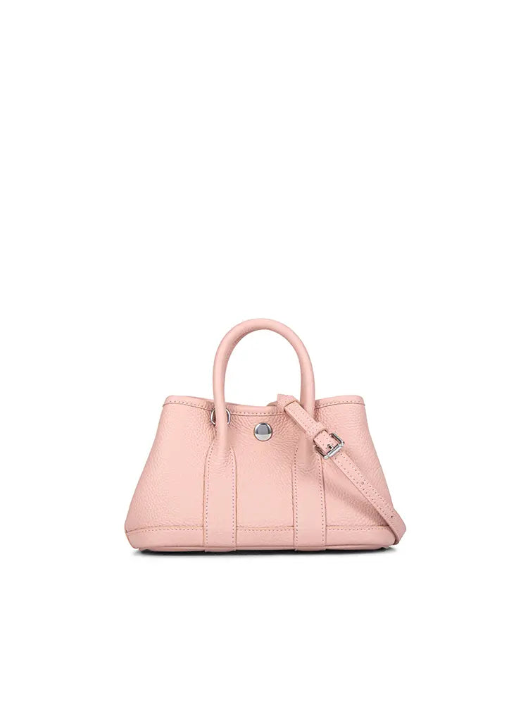 Magda | Bolso Tote de Piel Vegana de Línea Estructurada - Rosa