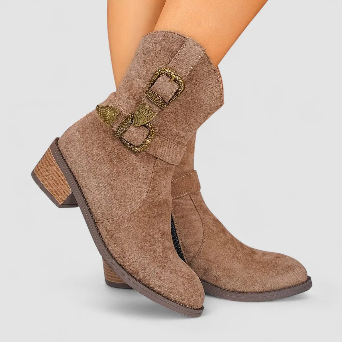 Lavinia | Botines Camperos Ortopédicos - Marrón