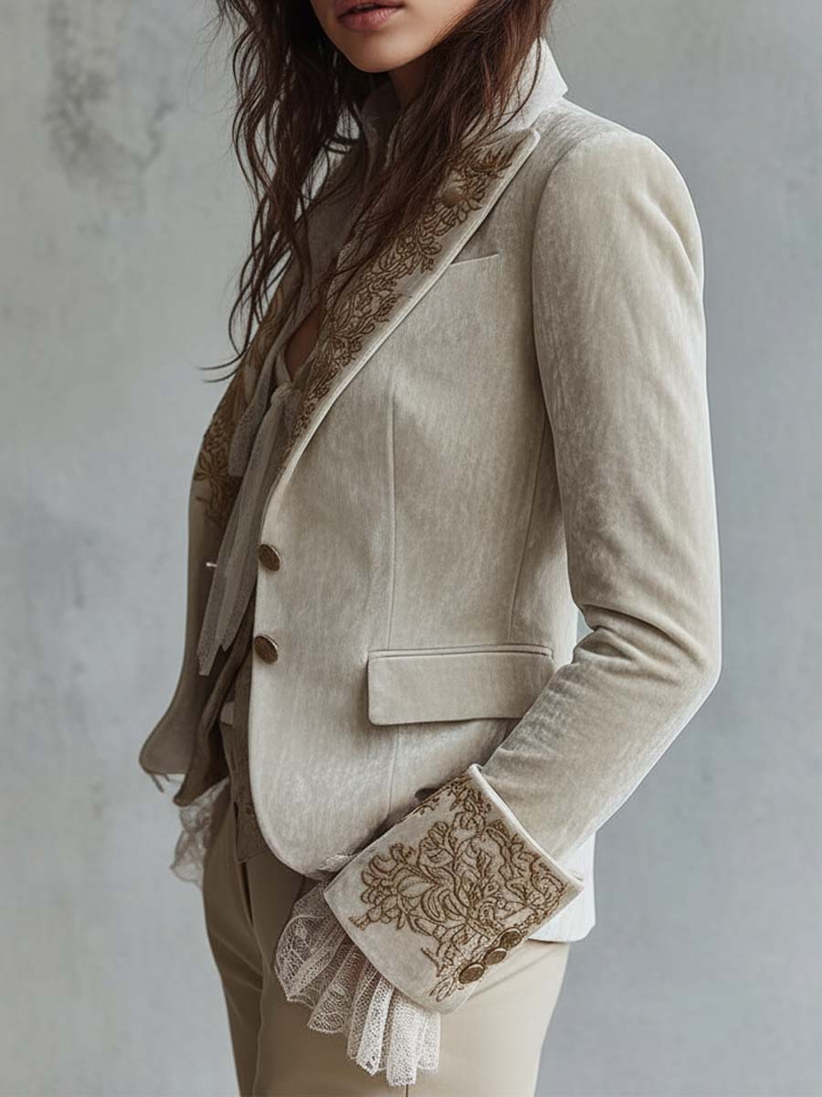 Anastasia | Blazer Entallado con Bordados