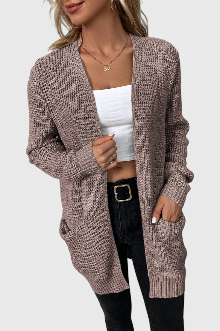 Anneliese | Cardigan en mélange de cachemire premium