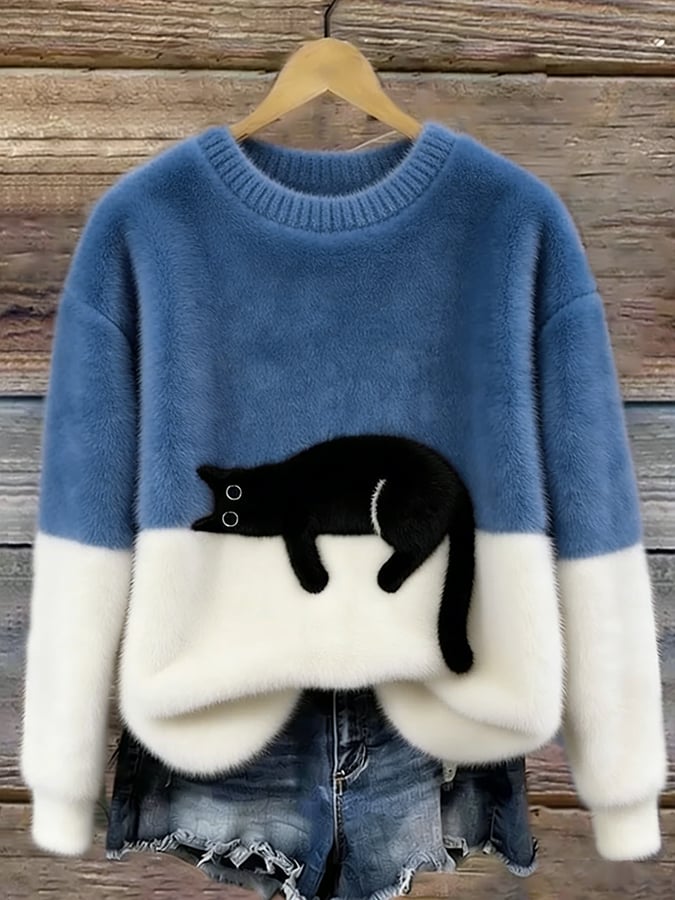 Arabella | Jersey Oversize Acogedor - Azul