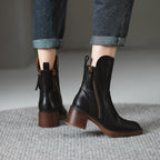 Matilde | Botines de Tacón en Piel Premium