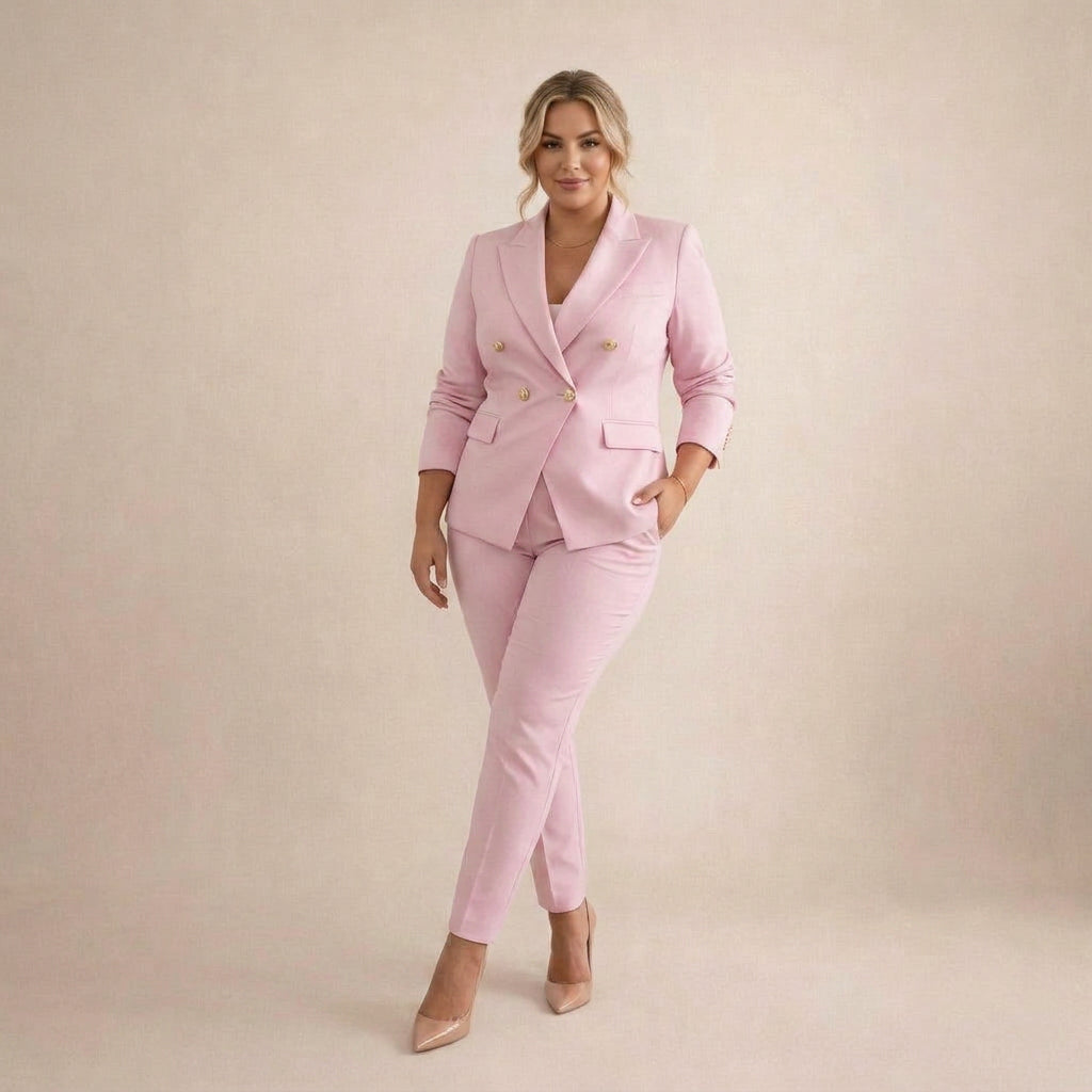 Aria | Conjunto de Traje Clásico con Blazer de Doble Botonadura