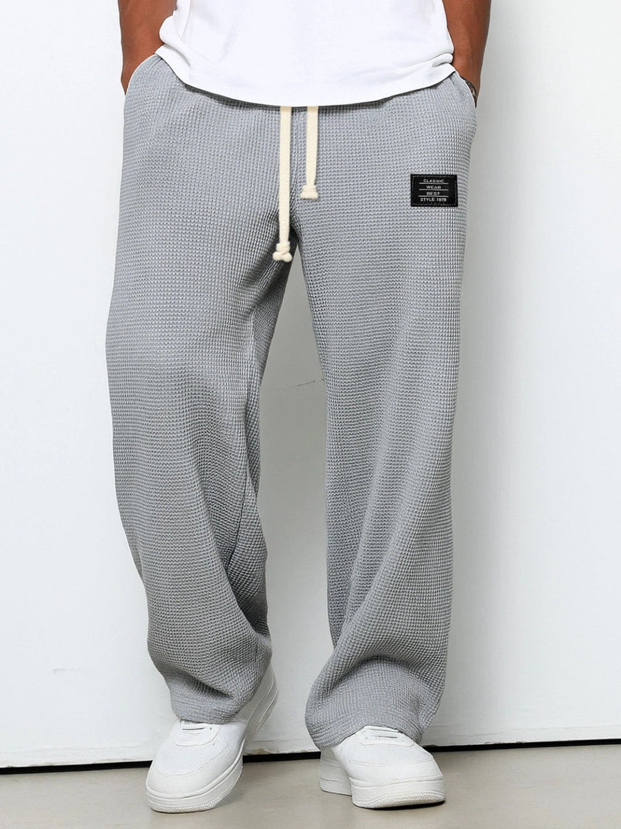 Lorenzo Pantalon Ancho Panal de Abeja - Gris