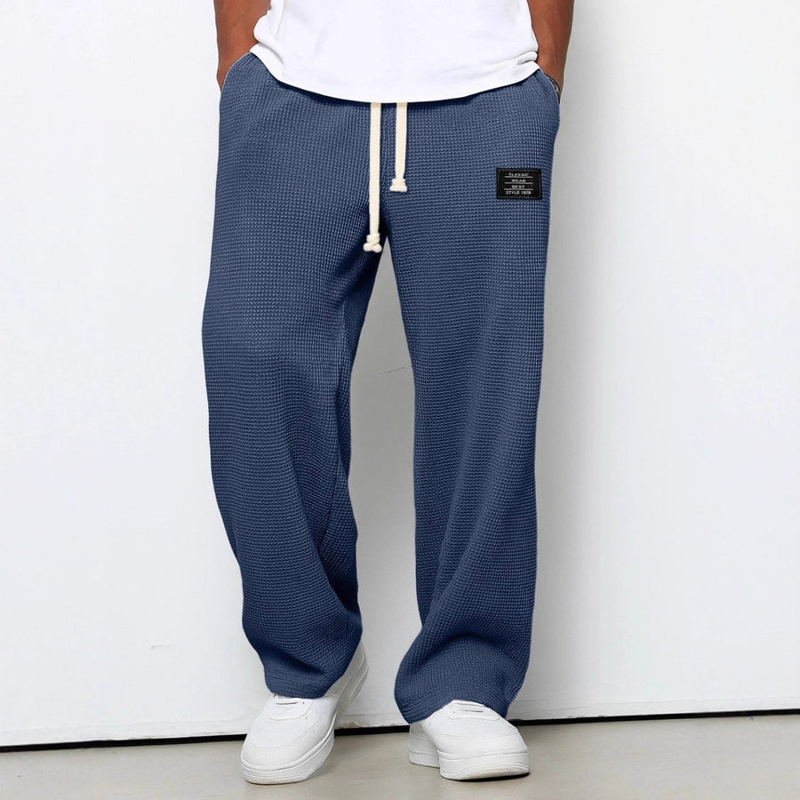 Lorenzo Pantalon Ancho Panal de Abeja - Azul