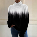 Graziella | Jersey Atemporal de Cuello Alto - Negro y blanco