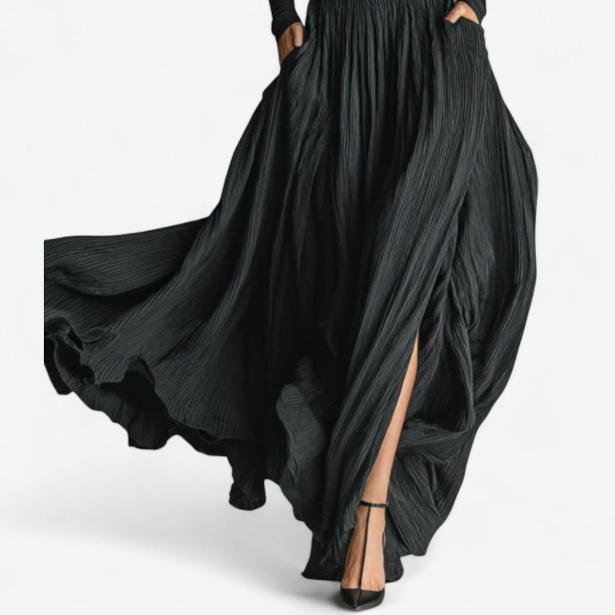 Manuela | Vestido Maxi de Cintura Alta