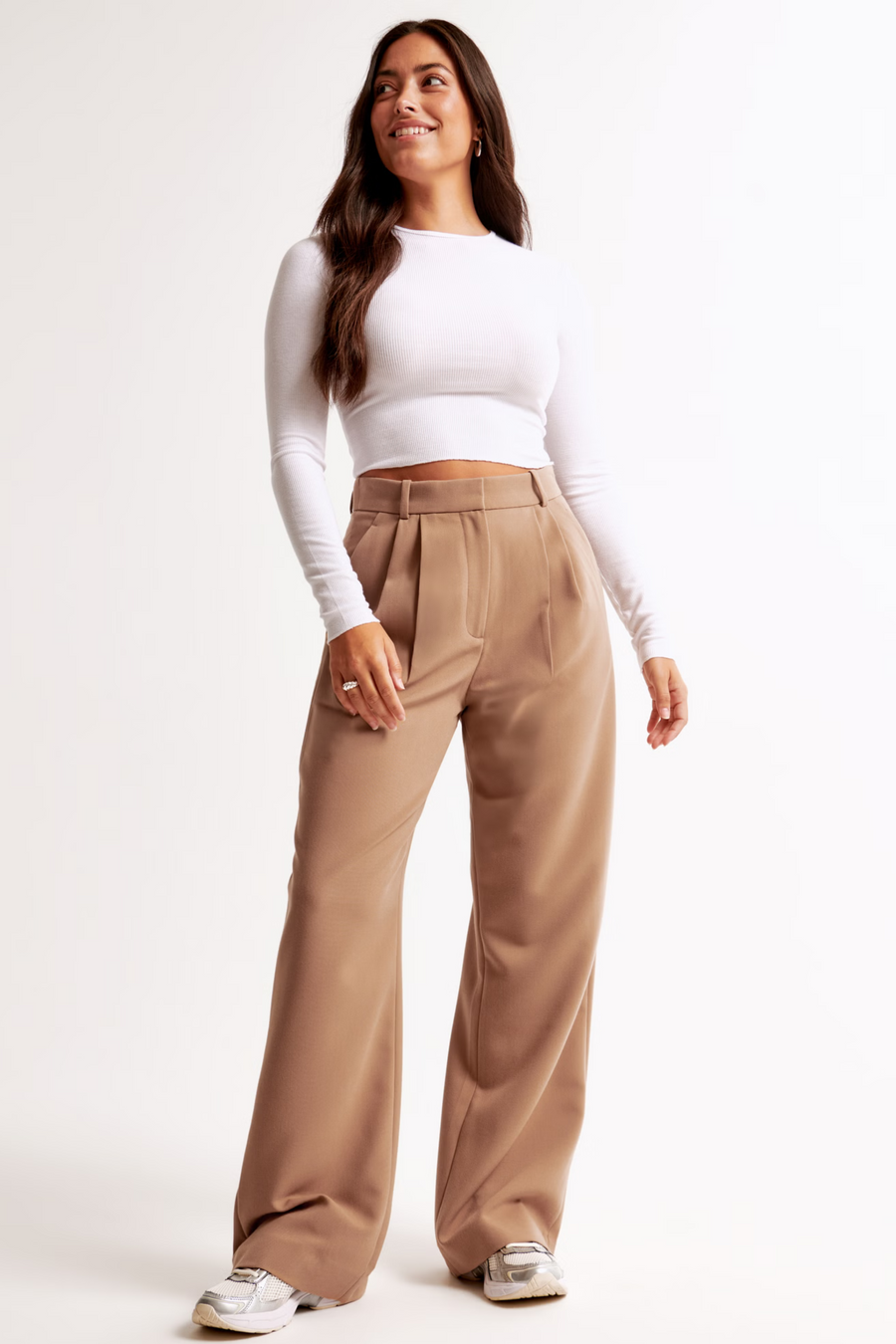 Prisca | Pantalon large tailleur