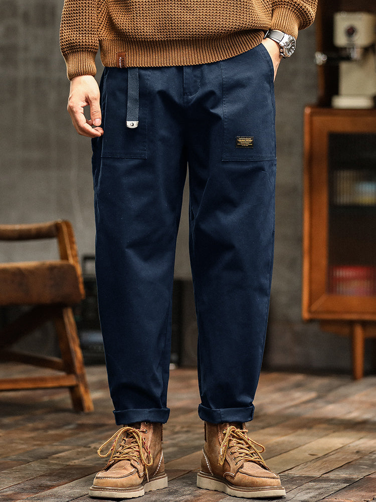 Pantalon utilitaire décontracté d'inspiration vintage pour homme