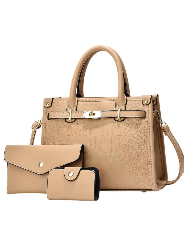 Mirella | Bolso Bandolera con Grabado Efecto Cocodrilo - Caqui