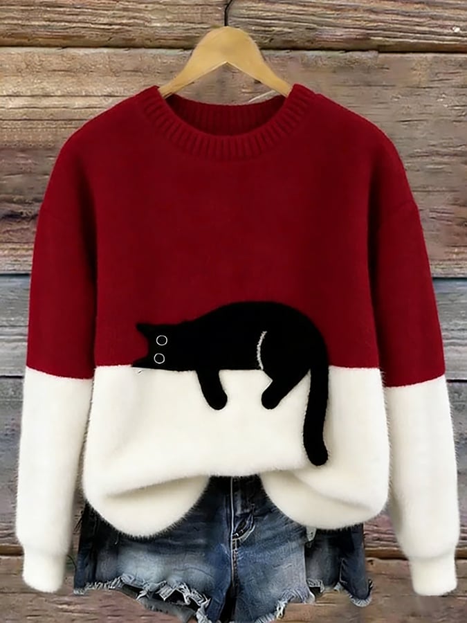 Arabella | Jersey Oversize Acogedor - Rojo