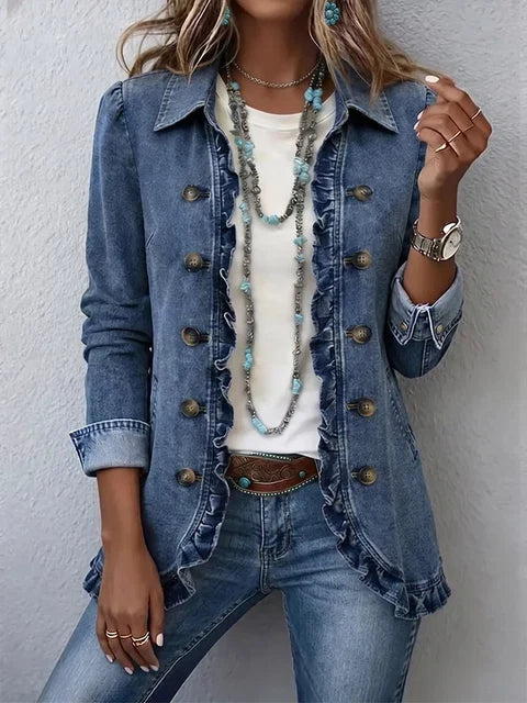 Simona | Chaqueta con Volantes y Botones